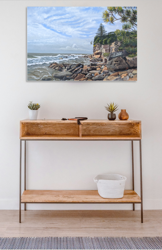 Getting Lost and Found on Moffat Beach Print