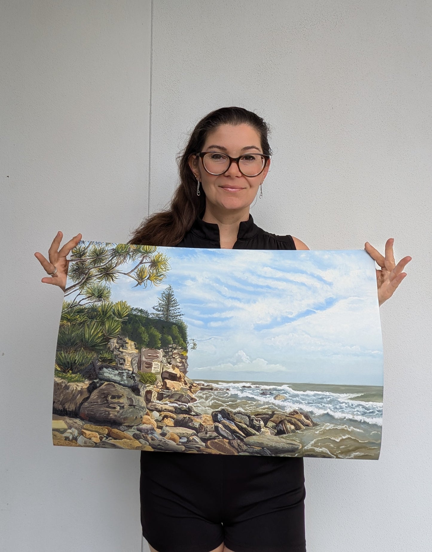 Getting Lost and Found on Moffat Beach Print