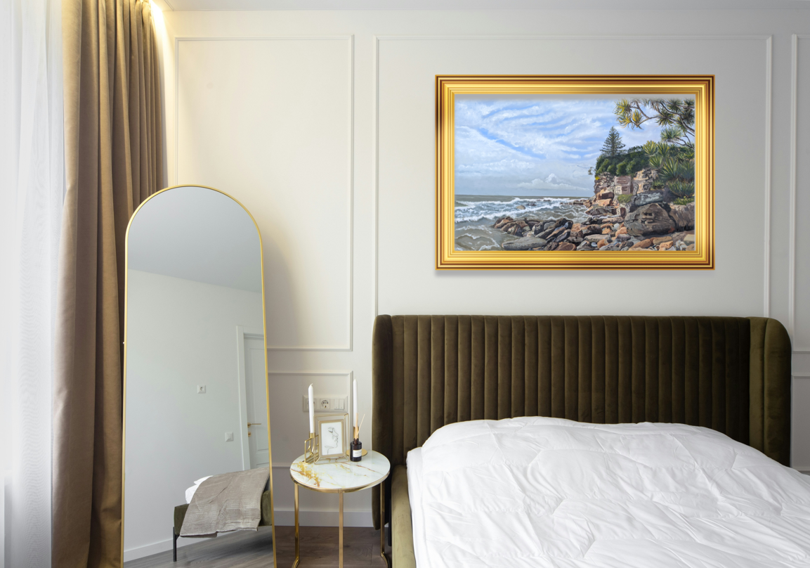 Getting Lost and Found on Moffat Beach Print